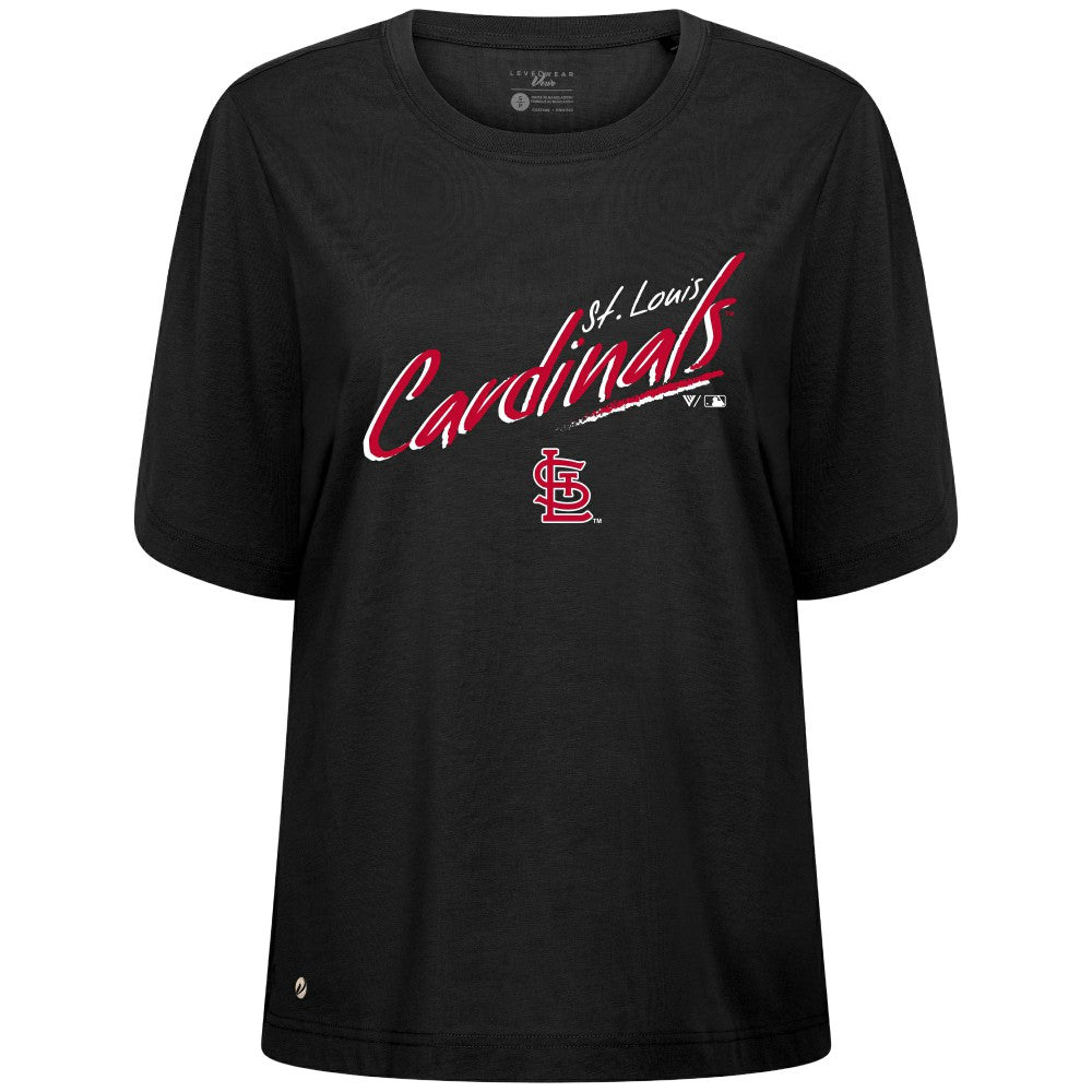 St. Louis Cardinals Levelwear Women's Bloom Sizzle T-Shirt - MLB