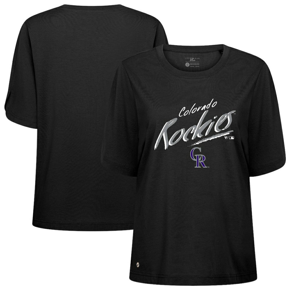 Colorado Rockies Levelwear Women's Bloom Sizzle T-Shirt - MLB