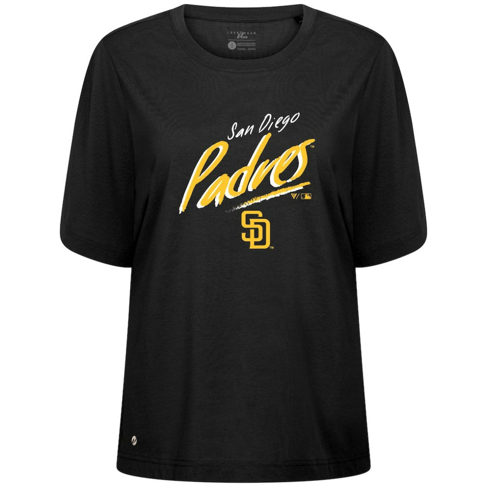 San Diego Padres Levelwear Women's Bloom Sizzle T-Shirt - MLB