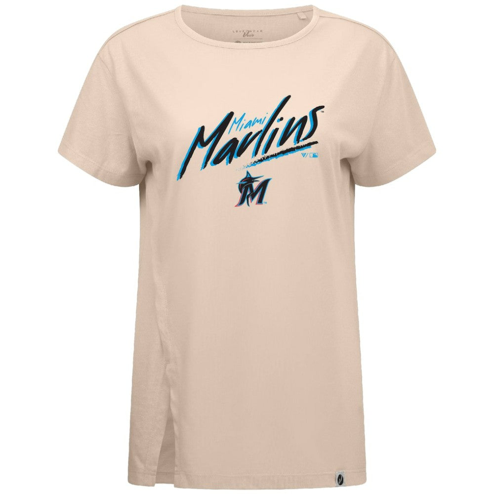 Miami Marlins Levelwear Women's Influx Sizzle T-Shirt - MLB