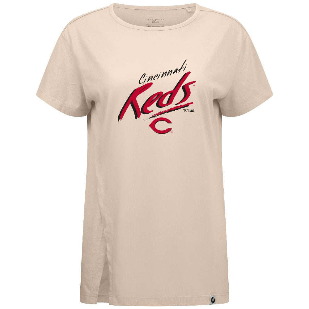 Cincinnati Reds Levelwear Women's Influx Sizzle T-Shirt - MLB