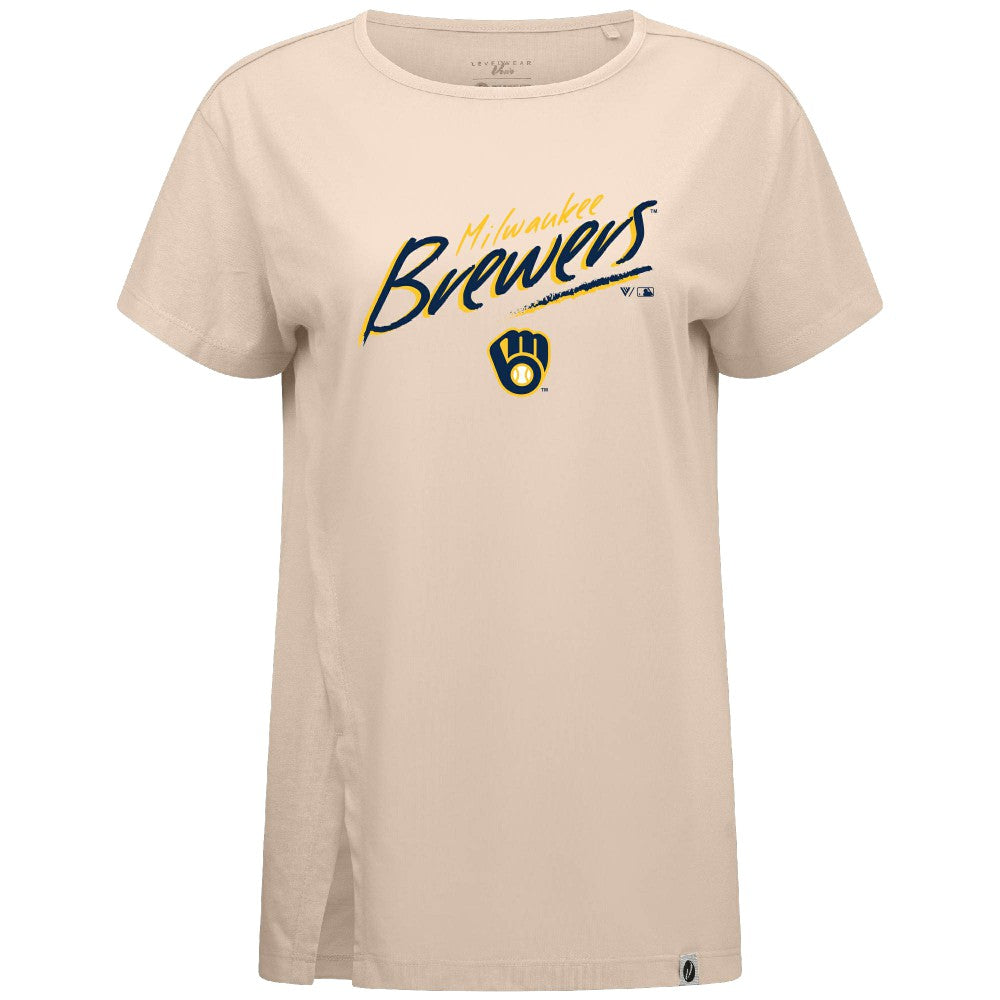 Milwaukee Brewers Levelwear Women's Influx Sizzle T-Shirt - MLB