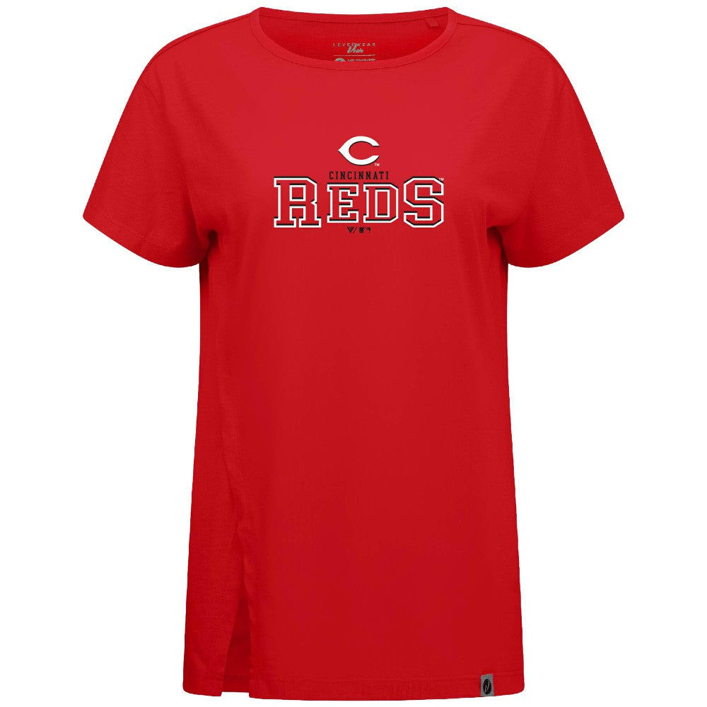 Cincinnati Reds Levelwear Women's Influx Journey T-Shirt - MLB
