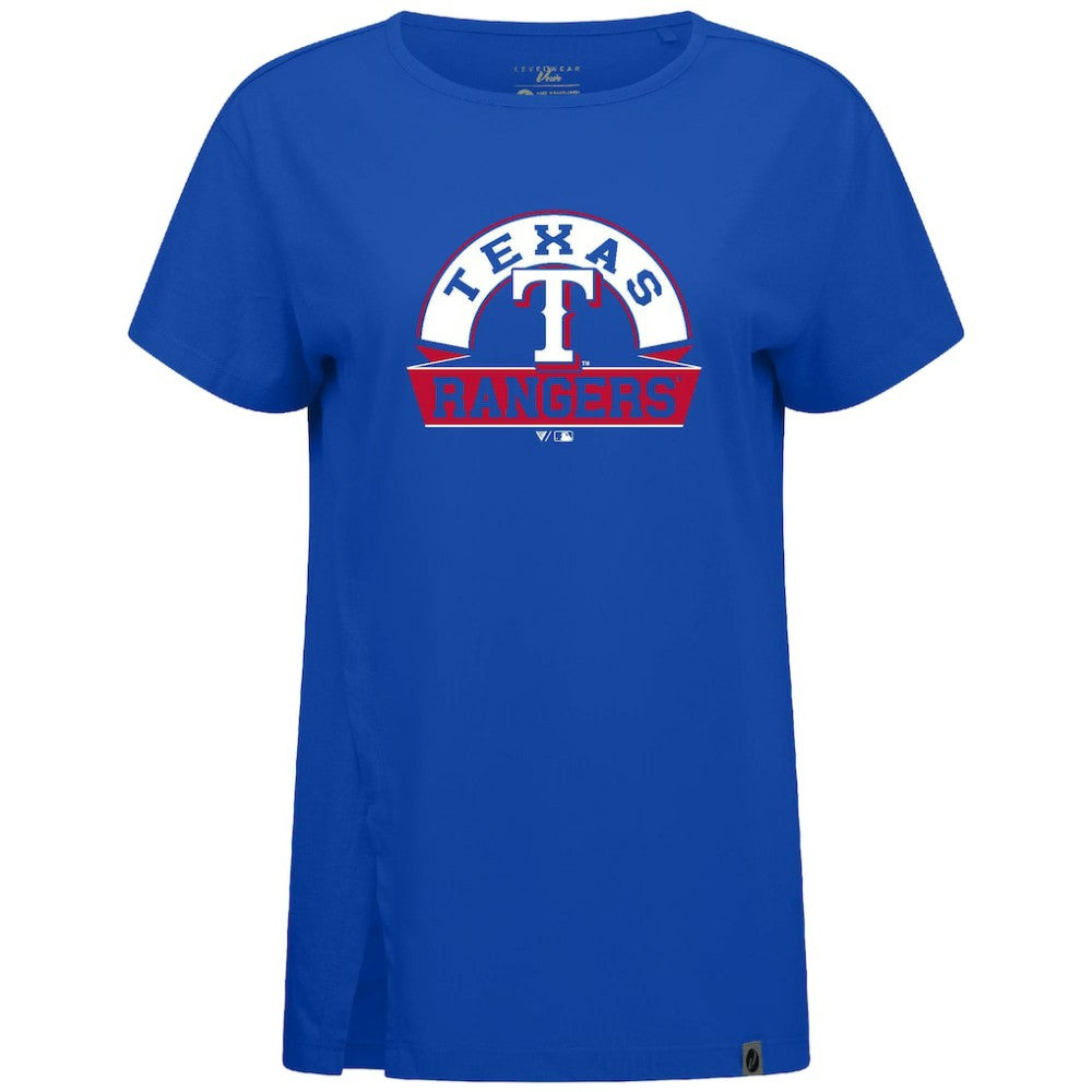 Texas Rangers Levelwear Women's Influx Banner Arch T-Shirt - MLB