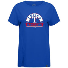 Texas Rangers Levelwear Women's Influx Banner Arch T-Shirt - MLB