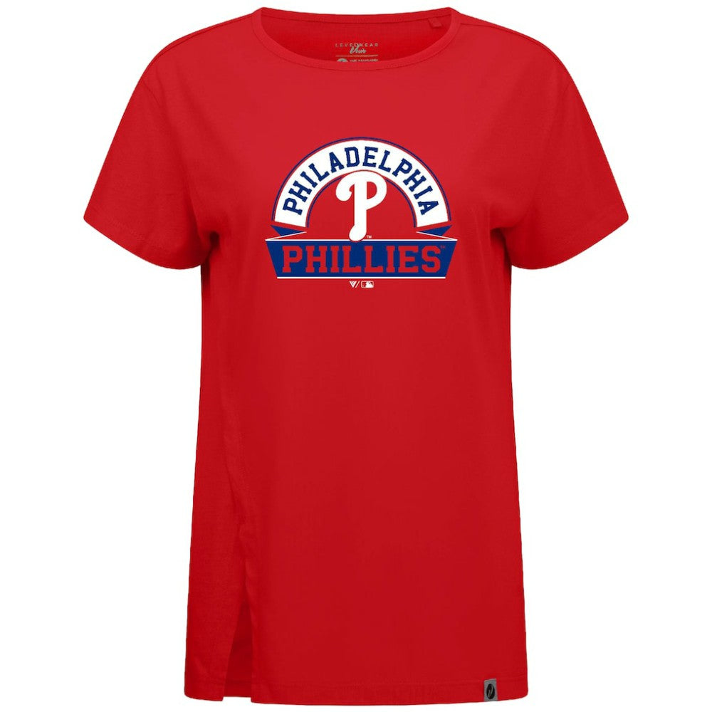 Philadelphia Phillies Levelwear Women's Influx Banner Arch T-Shirt - MLB