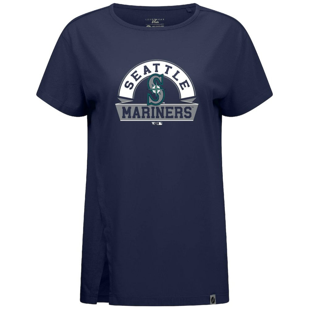 Seattle Mariners Levelwear Women's Influx Banner Arch T-Shirt - MLB