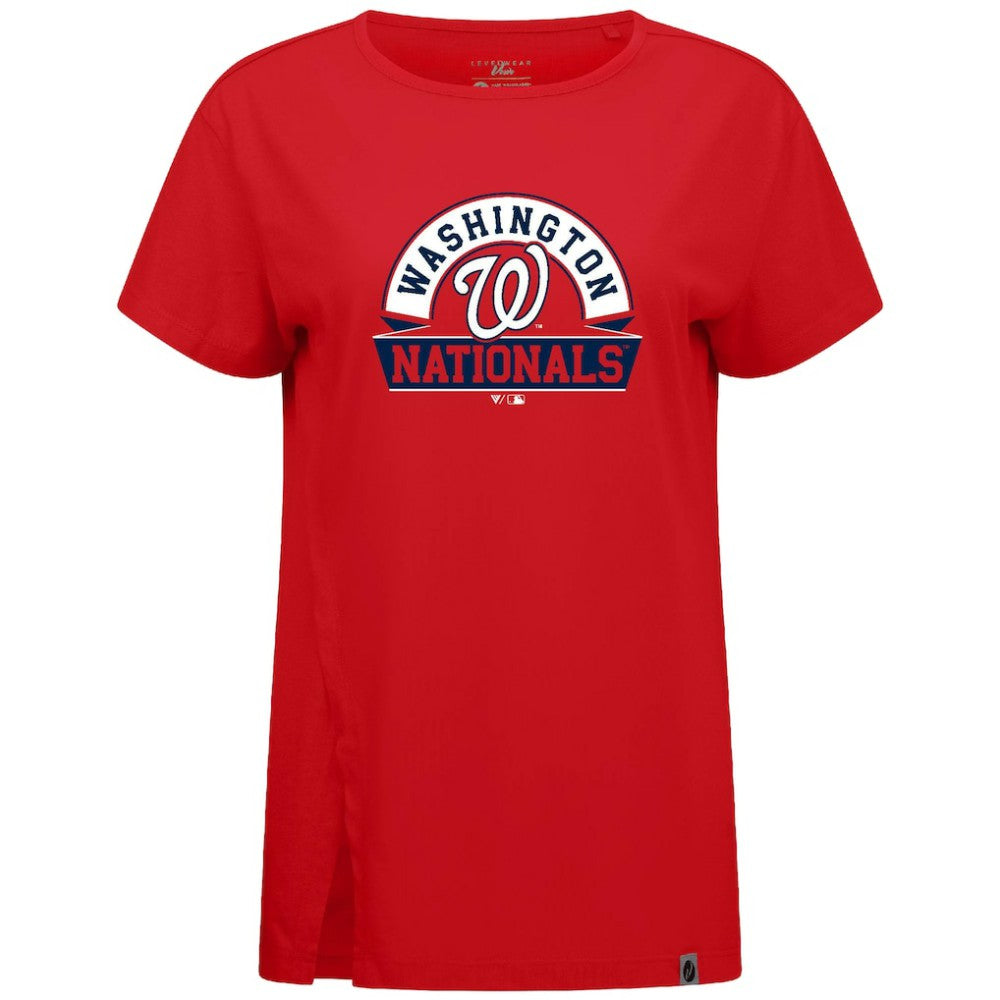 Washington Nationals Levelwear Women's Influx Banner Arch T-Shirt - MLB