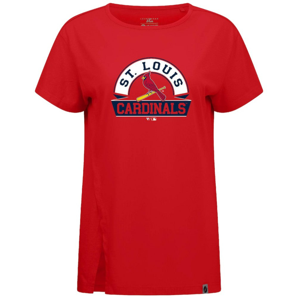 St. Louis Cardinals Levelwear Women's Influx Banner Arch T-Shirt - MLB