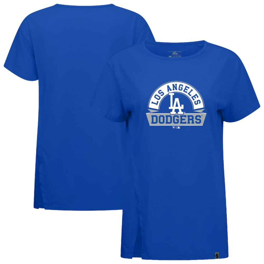 Los Angeles Dodgers Levelwear Women's Influx Banner Arch T-Shirt - MLB