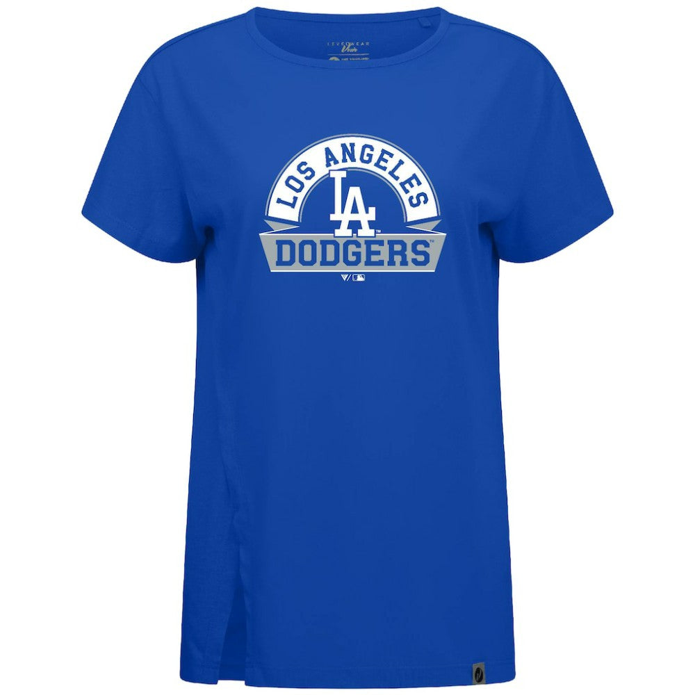 Los Angeles Dodgers Levelwear Women's Influx Banner Arch T-Shirt - MLB