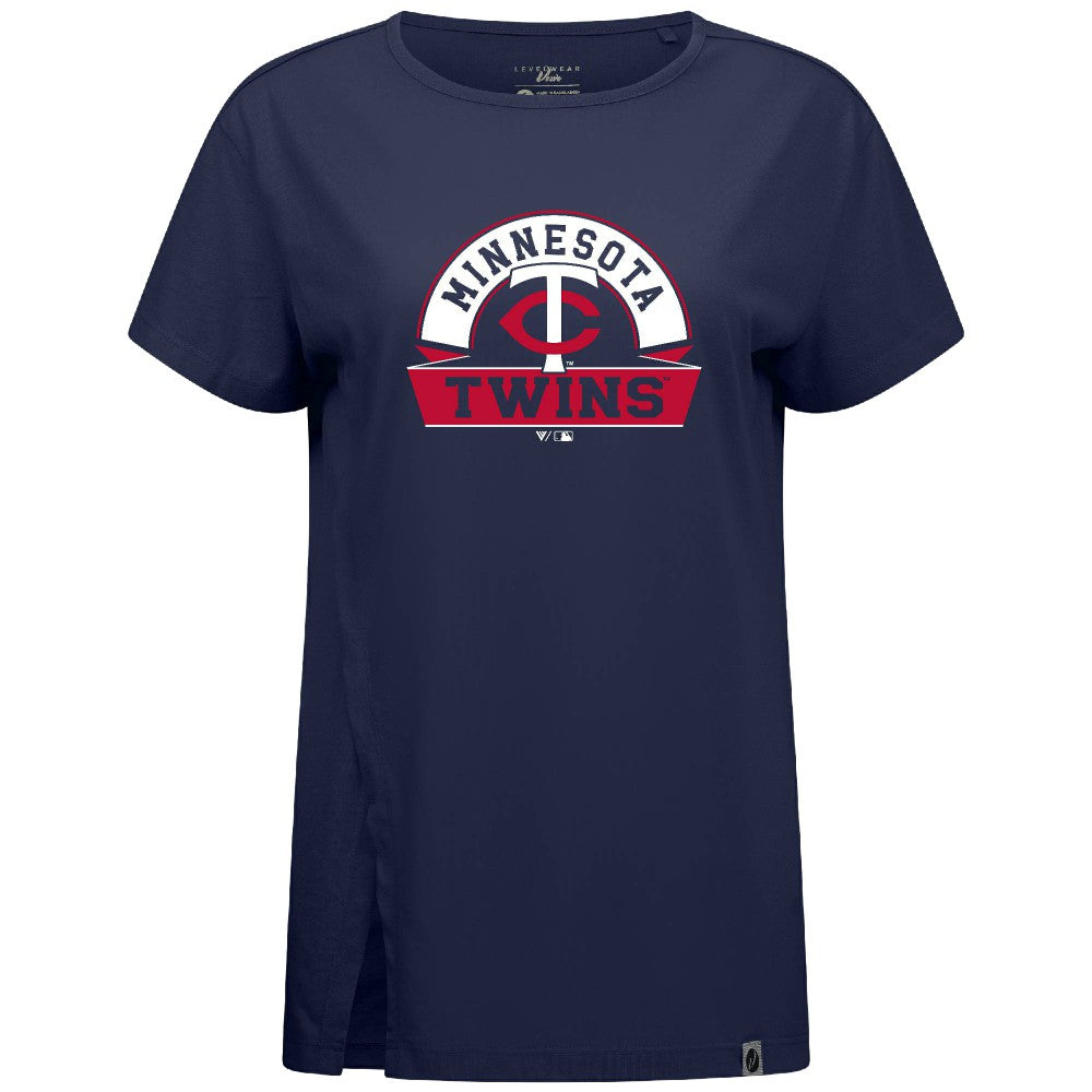 Minnesota Twins Levelwear Women's Influx Banner Arch T-Shirt - MLB