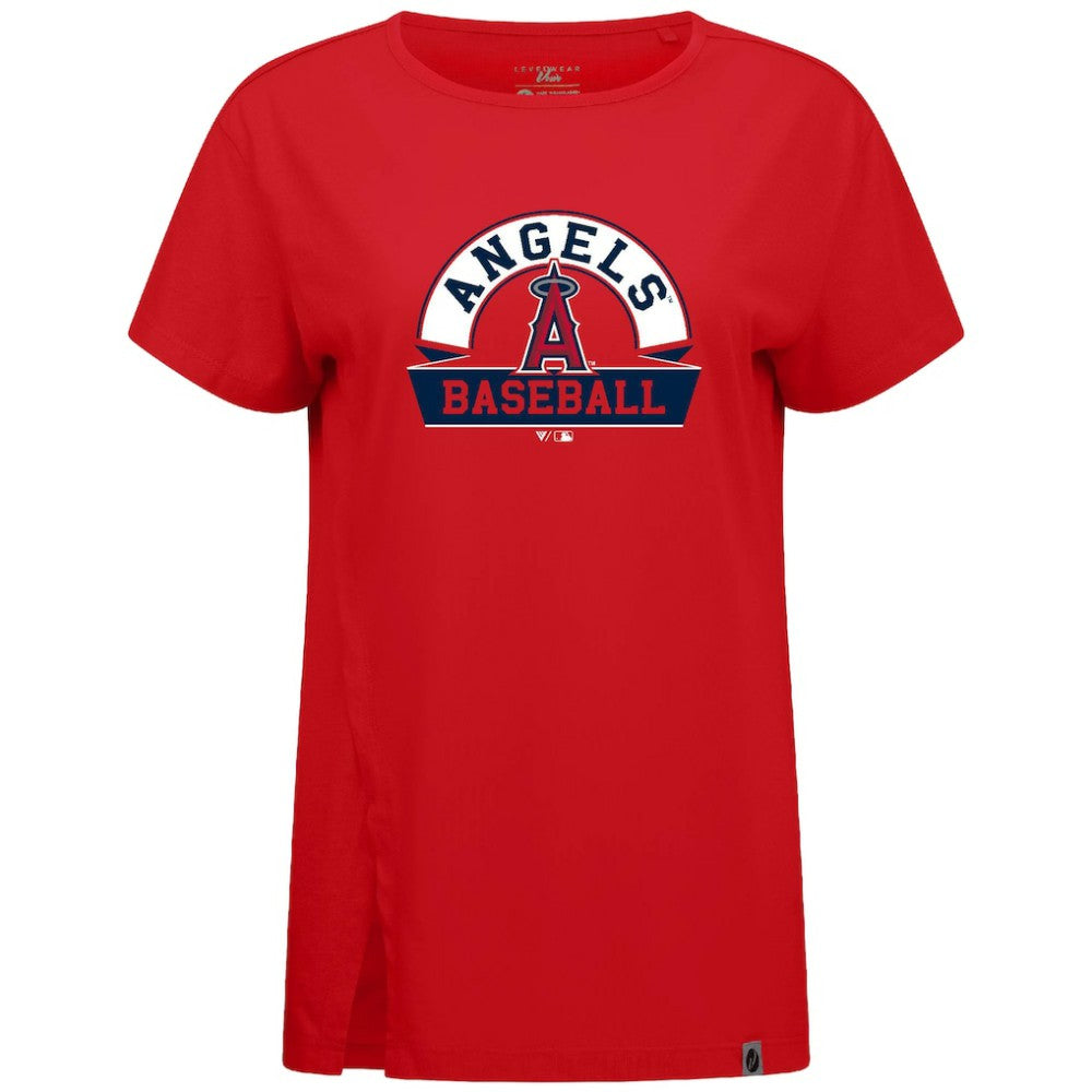 Los Angeles Angels Levelwear Women's Influx Banner Arch T-Shirt - MLB