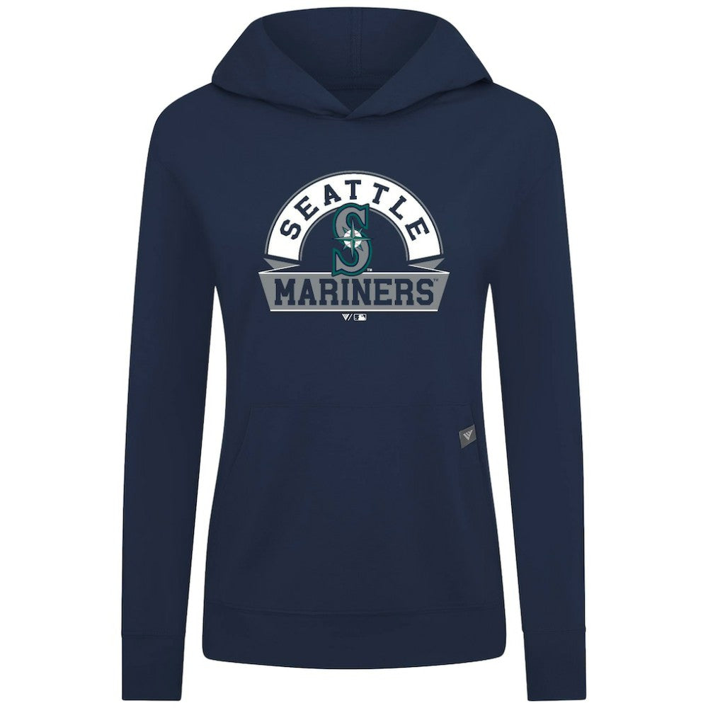 Seattle Mariners Levelwear Women's Relay Banner Arch Long Sleeve T-Shirt Hoodie - MLB