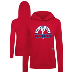 Philadelphia Phillies Levelwear Women's Relay Banner Arch Long Sleeve T-Shirt Hoodie - MLB