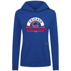 Chicago Cubs Levelwear Women's Relay Banner Arch Long Sleeve T-Shirt Hoodie - MLB