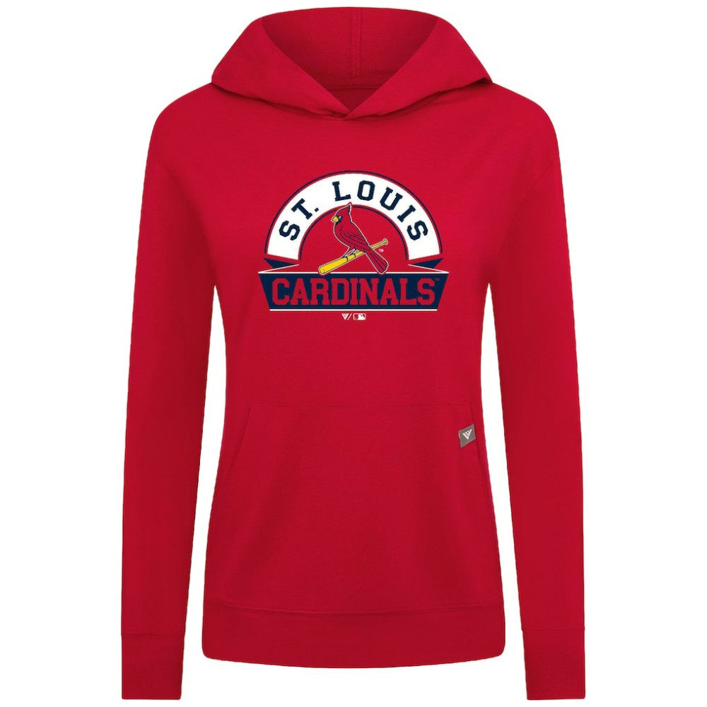 St. Louis Cardinals Levelwear Women's Relay Banner Arch Long Sleeve T-Shirt Hoodie - MLB