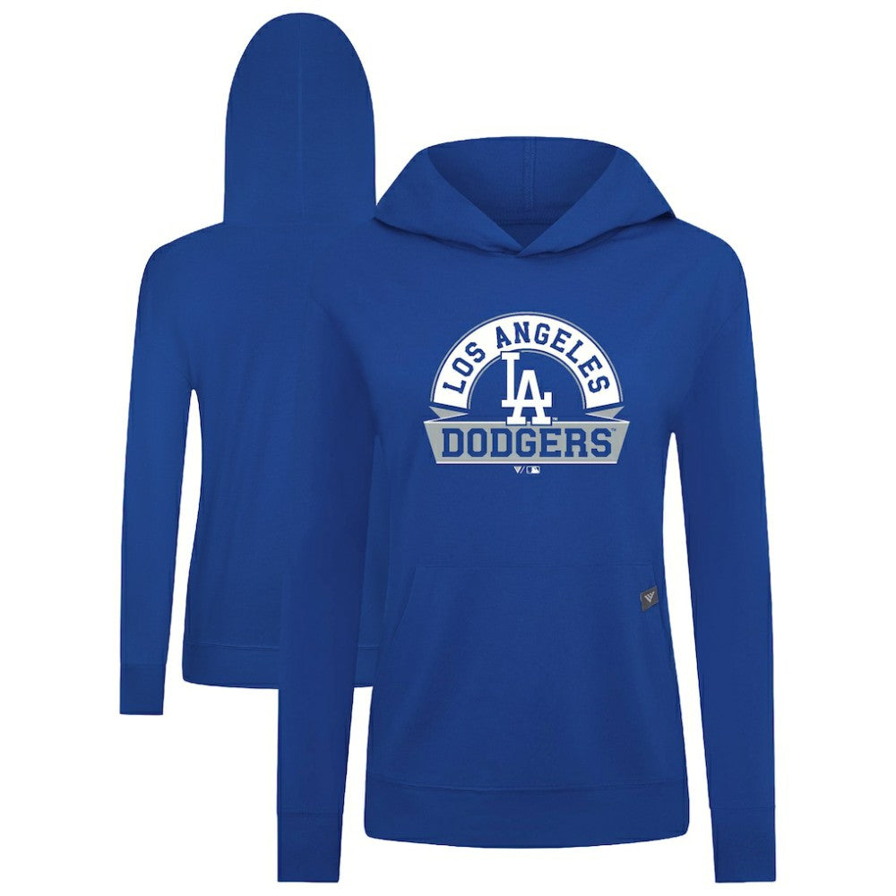 Los Angeles Dodgers Levelwear Women's Relay Banner Arch Long Sleeve T-Shirt Hoodie - MLB
