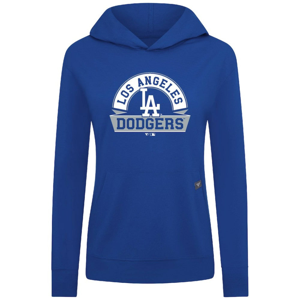 Los Angeles Dodgers Levelwear Women's Relay Banner Arch Long Sleeve T-Shirt Hoodie - MLB
