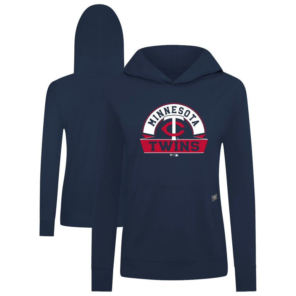 Minnesota Twins Levelwear Women's Relay Banner Arch Long Sleeve T-Shirt Hoodie - MLB