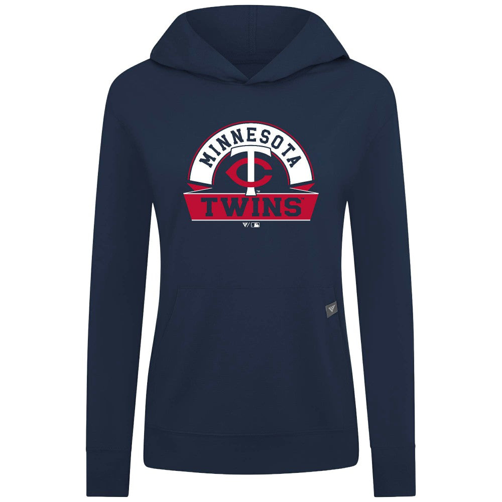 Minnesota Twins Levelwear Women's Relay Banner Arch Long Sleeve T-Shirt Hoodie - MLB