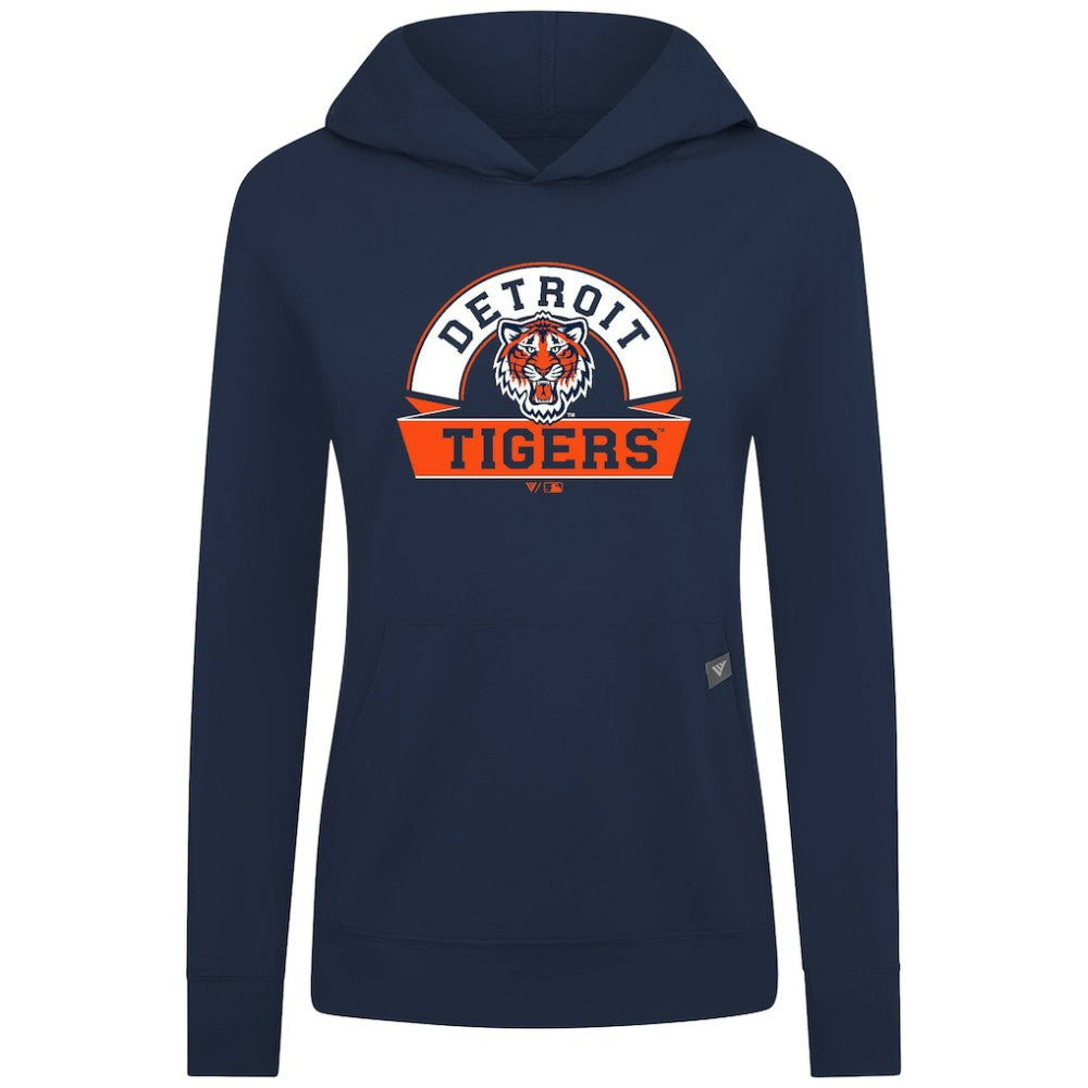 Detroit Tigers Levelwear Women's Relay Banner Arch Long Sleeve T-Shirt Hoodie - MLB