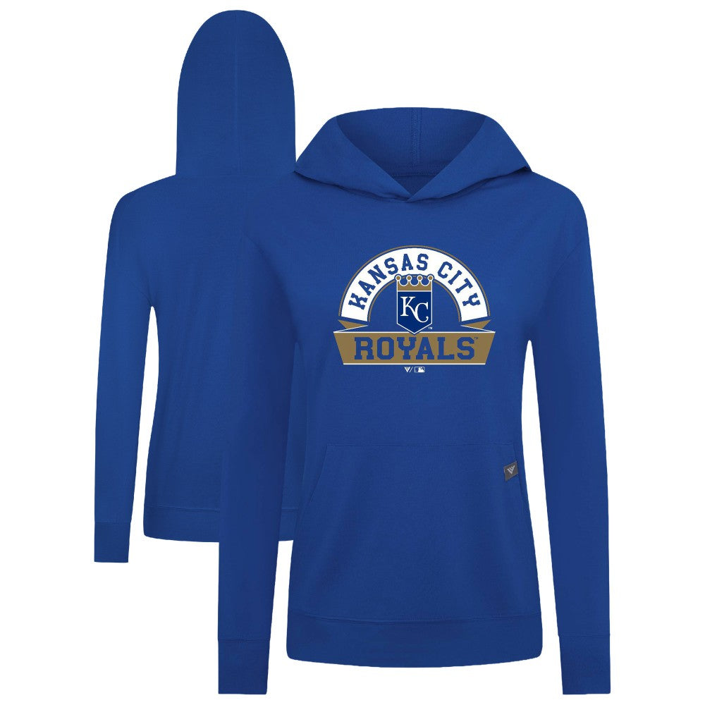Kansas City Royals Levelwear Women's Relay Banner Arch Long Sleeve T-Shirt Hoodie - MLB