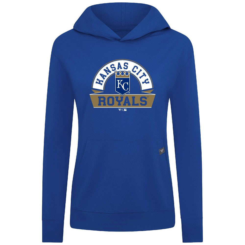 Kansas City Royals Levelwear Women's Relay Banner Arch Long Sleeve T-Shirt Hoodie - MLB