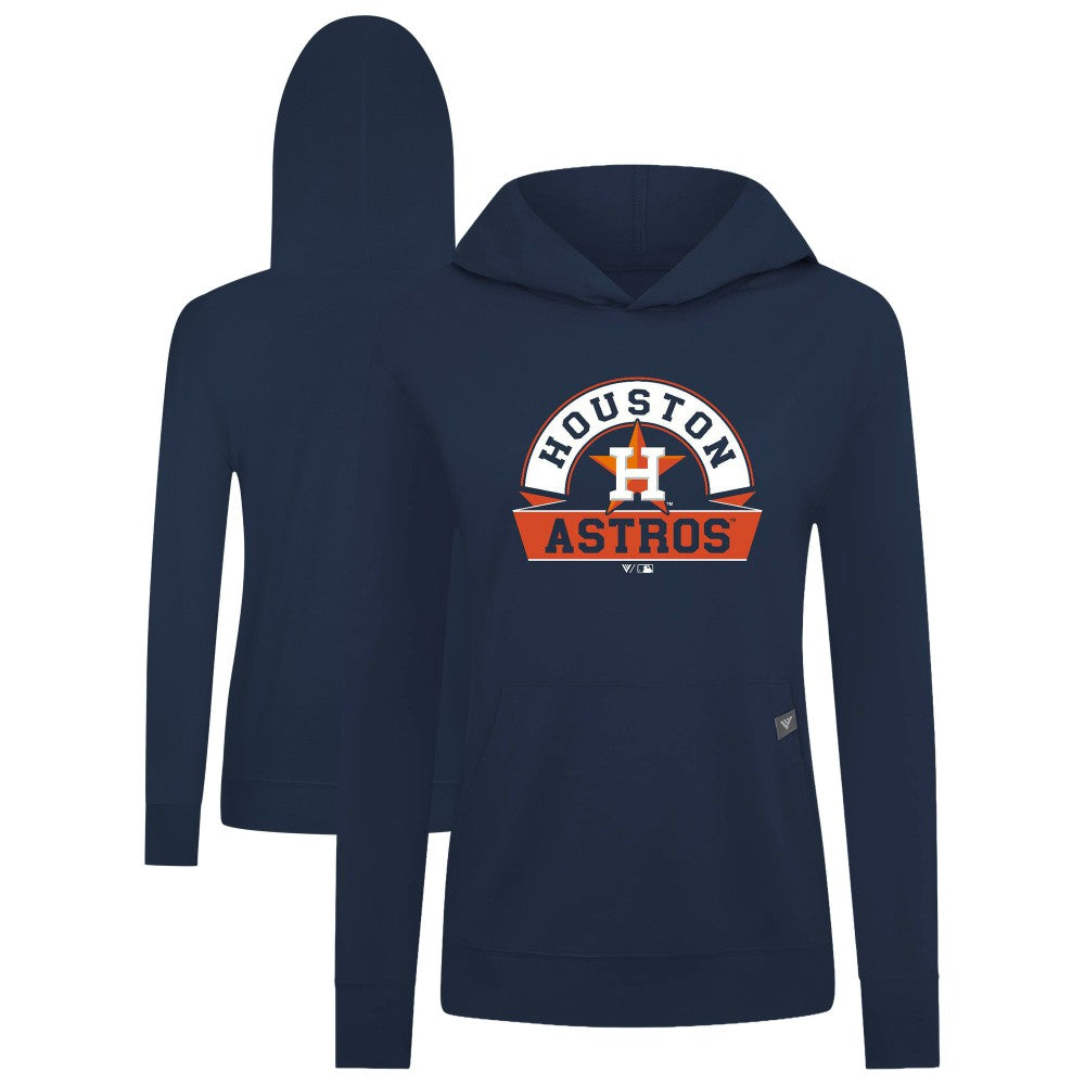 Houston Astros Levelwear Women's Relay Banner Arch Long Sleeve T-Shirt Hoodie - MLB