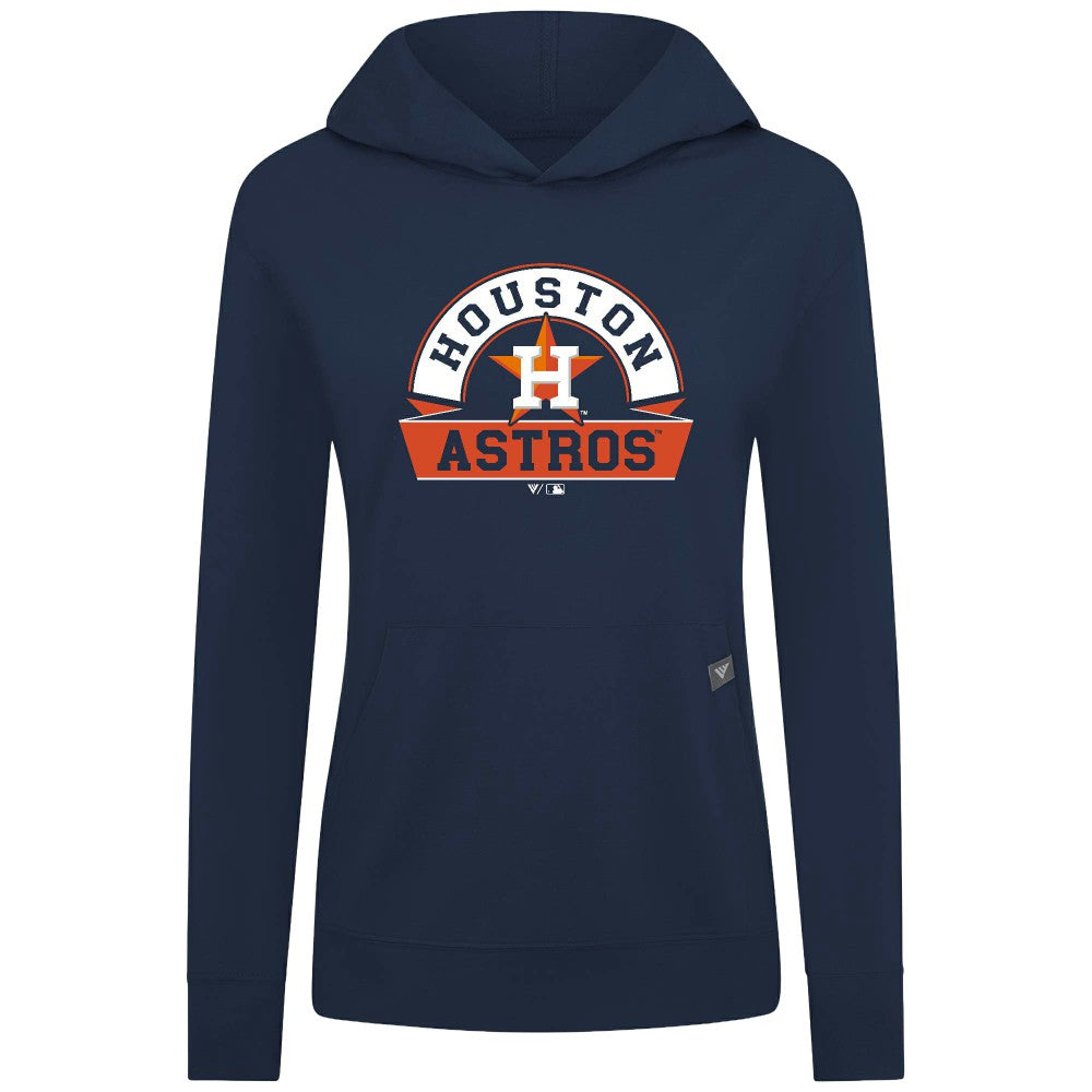 Houston Astros Levelwear Women's Relay Banner Arch Long Sleeve T-Shirt Hoodie - MLB
