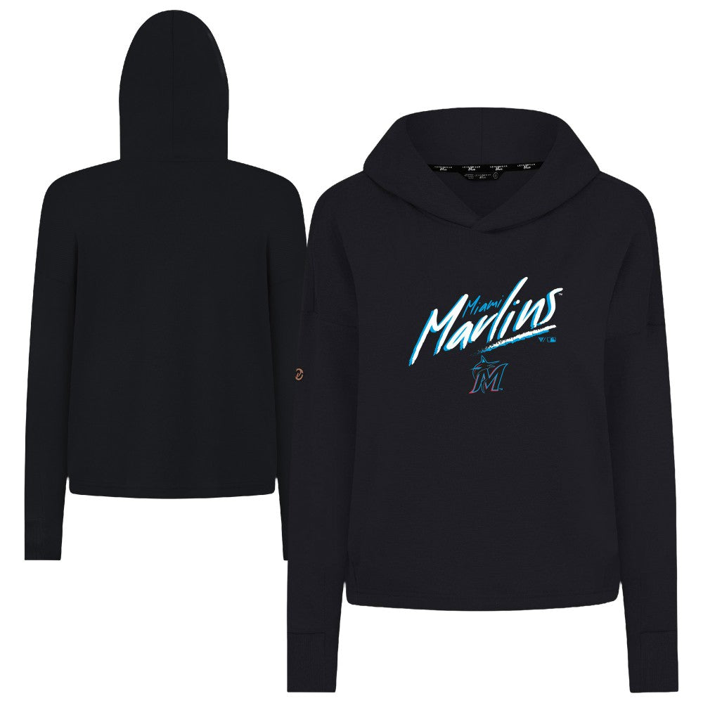 Miami Marlins Levelwear Women's Sweet Sizzle Tri-Blend Hoodie - MLB
