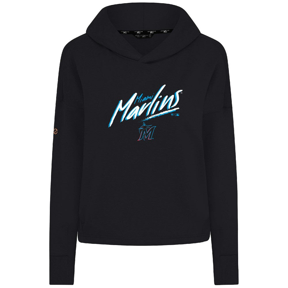 Miami Marlins Levelwear Women's Sweet Sizzle Tri-Blend Hoodie - MLB