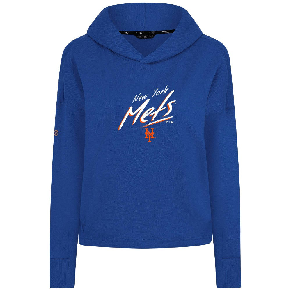 New York Mets Levelwear Women's Sweet Sizzle Tri-Blend Hoodie - MLB