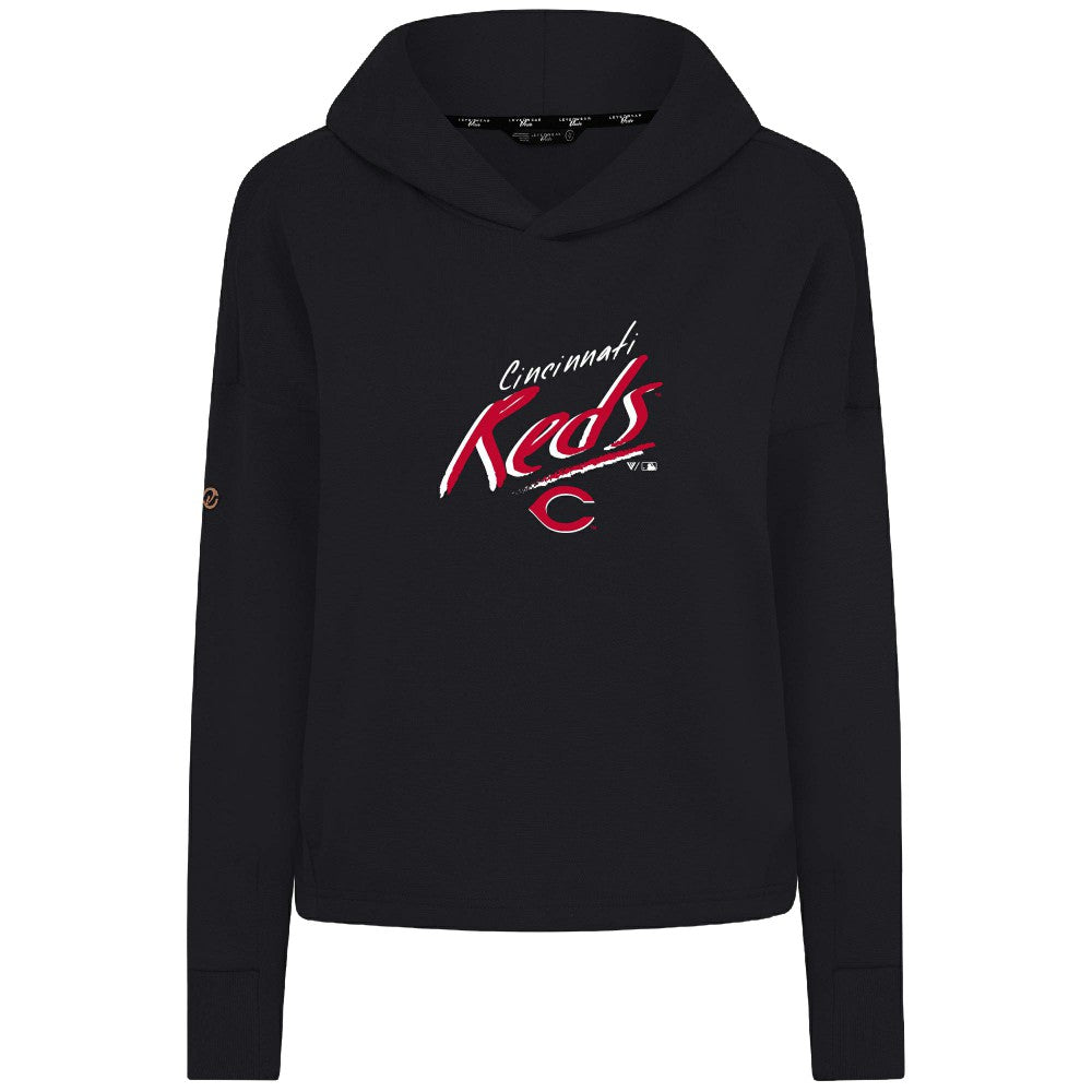 Cincinnati Reds Levelwear Women's Sweet Sizzle Tri-Blend Hoodie - MLB