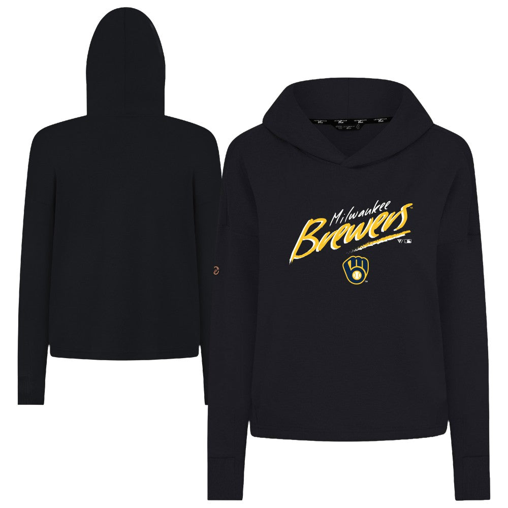 Milwaukee Brewers Levelwear Women's Sweet Sizzle Tri-Blend Hoodie - MLB