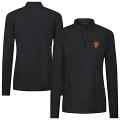 San Francisco Giants Levelwear Women's Upright Insignia 2.0 Quarter-Zip Tri-Blend Top - MLB