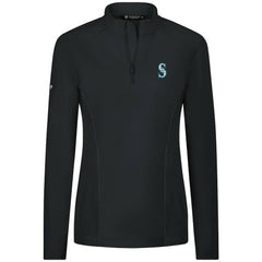 Seattle Mariners Levelwear Women's Upright Insignia 2.0 Quarter-Zip Tri-Blend Top - MLB