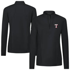 Texas Rangers Levelwear Women's Upright Insignia 2.0 Quarter-Zip Tri-Blend Top - MLB