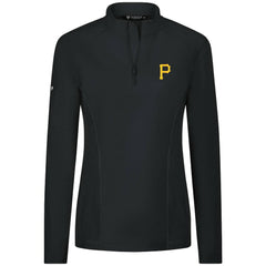 Pittsburgh Pirates Levelwear Women's Upright Insignia 2.0 Quarter-Zip Tri-Blend Top - MLB