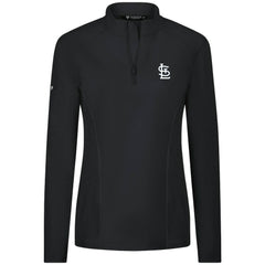 St. Louis Cardinals Levelwear Women's Upright Insignia 2.0 Quarter-Zip Tri-Blend Top - MLB