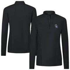Colorado Rockies Levelwear Women's Upright Insignia 2.0 Quarter-Zip Tri-Blend Top - MLB