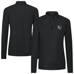 Kansas City Royals Levelwear Women's Upright Insignia 2.0 Quarter-Zip Tri-Blend Top - MLB