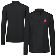 Cleveland Guardians Levelwear Women's Upright Insignia 2.0 Quarter-Zip Tri-Blend Top - MLB