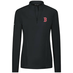 Boston Red Sox Levelwear Women's Upright Insignia 2.0 Quarter-Zip Tri-Blend Top - MLB