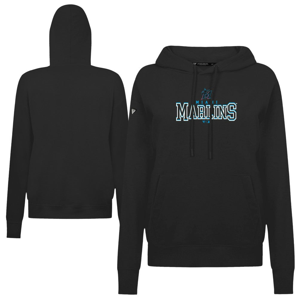 Miami Marlins Levelwear Women's Adorn Journey Hoodie - MLB