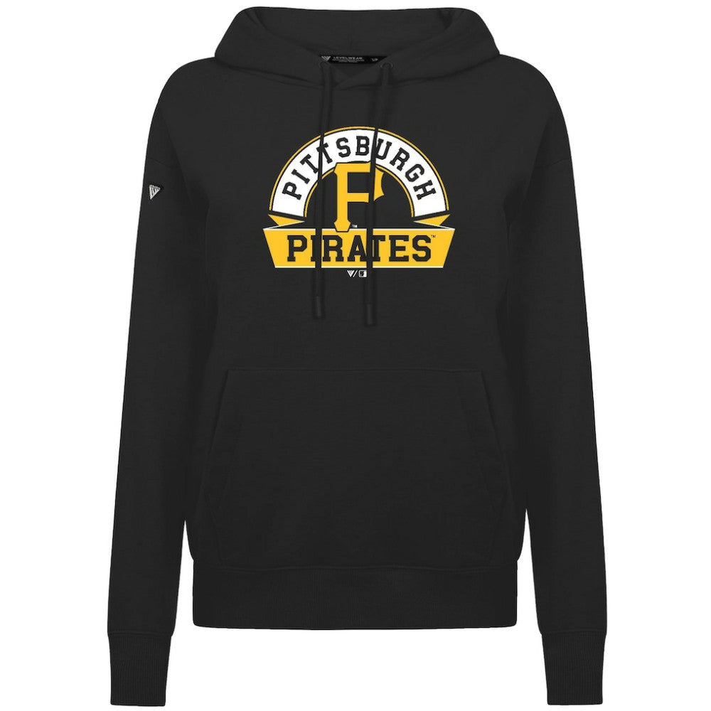 Pittsburgh Pirates Levelwear Women's Adorn Banner Arch Hoodie - MLB
