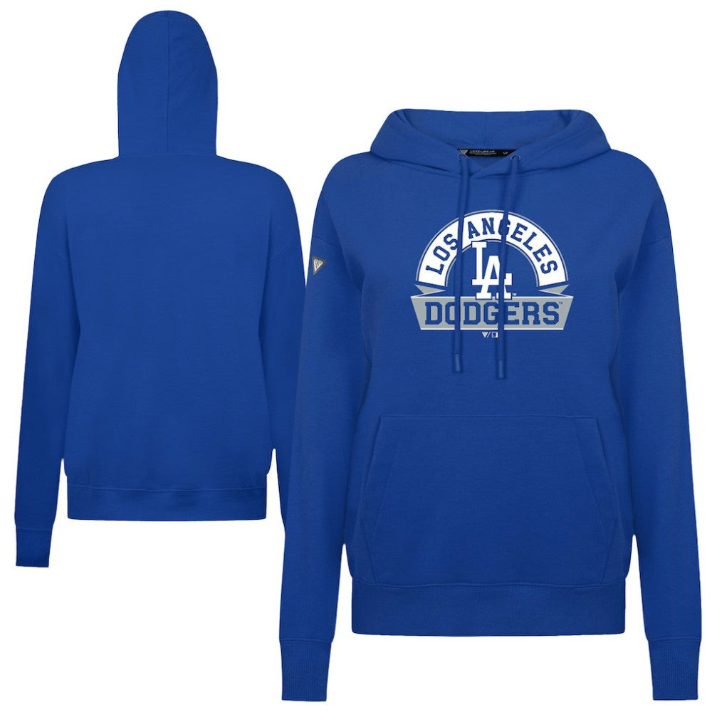 Los Angeles Dodgers Levelwear Women's Adorn Banner Arch Hoodie - MLB