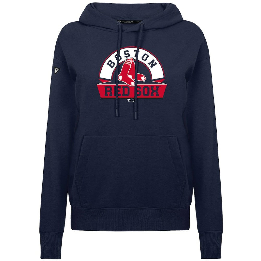 Boston Red Sox Levelwear Women's Adorn Banner Arch Hoodie - MLB