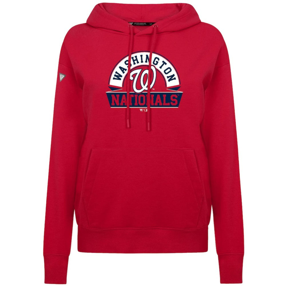 Washington Nationals Levelwear Women's Adorn Banner Arch Hoodie - MLB
