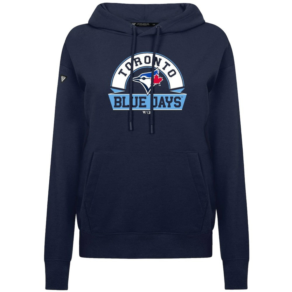 Toronto Blue Jays Levelwear Women's Adorn Banner Arch Hoodie - MLB